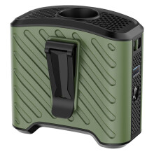 Waist-Hanging Fan Portable USB Charging Large Capacity Outdoor Live Camping Handheld Small Electric Fan Green