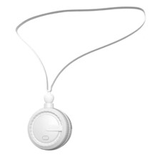 Tragbarer Nackenventilator, Flügelloser Nackenventilator, 3 Geschwindigkeiten, USB-Aufladung, Tragbarer Ventilator, Einstellbar, 360 Grad Drehbar,
