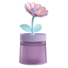 Bevochtiger Draagbare USB Aromatherapie Machine Mist Maker Bloemen Luchtbevochtiger Paars