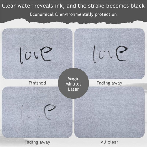 Water Drawing Writing Cloth, Reusable Chinese Calligraphy Paper Chinese Traditional for Students Beginners Practicing 1