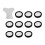20mm Ceramic Disc Atomizer Humidifier Accessories Replacement Ceramic Disc Kit for Smoke Machine 1