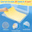 4 Pack A4 File Box Paper Storage Rack Document Protector for Magazines, Scrapbooks, Office School Supplies 2