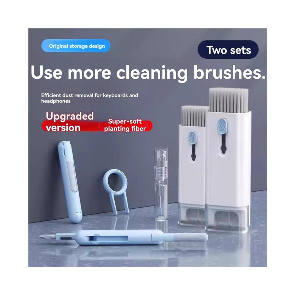 7-In-1 Computer Brush Multi-Function Small And Portable Cleaning And Dust Removal Key Puller Dust Removal Brush 6031338963792