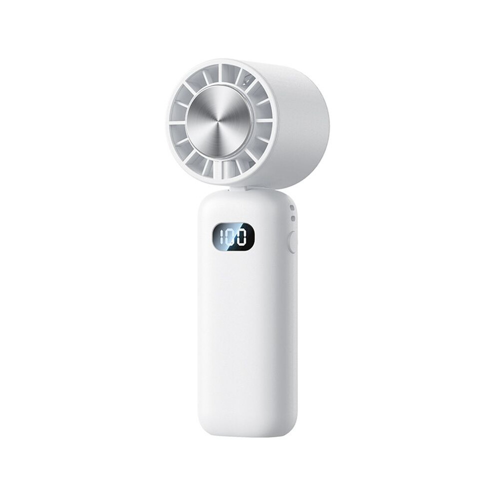 Ice Compress Fan Cooling Handheld Fan Folding Digital Display Mute Desktop Fan Ice Compress Neck Fan,B 6033340191927