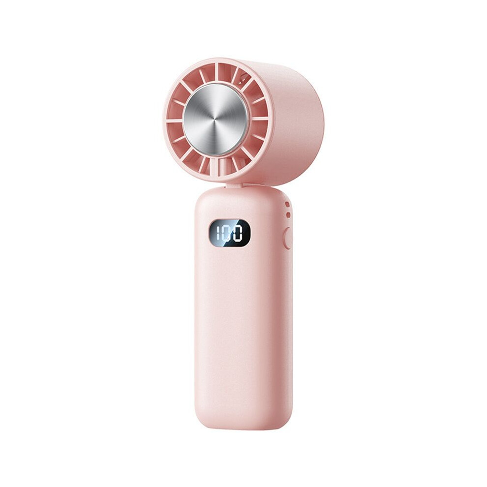 Ice Compress Fan Cooling Handheld Fan Folding Digital Display Mute Desktop Fan Ice Compress Neck Fan,A 6032062045471
