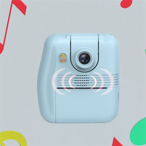 Flip Lens Kids Portable Printer Thermal Paper Stickers Paper  Printers Multi-Function Digital Small SLR 2