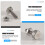 Hand Retractable Spring Plunger with Knurled Handle Stainless Steel Lock-Out M6 Type Release Pins for Rolling Toolbox A 3
