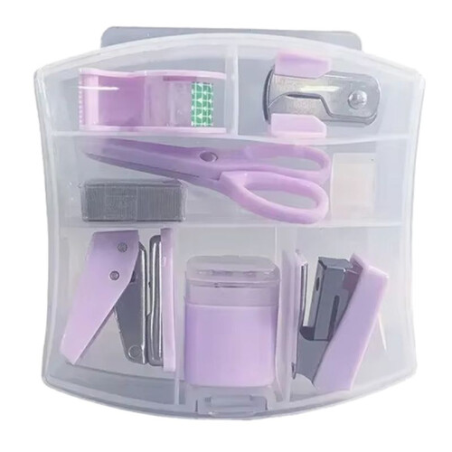 Stapler Staple Punch Hole Tape Machine Set Multifunction StationeryScrapbook Tool Box Office School