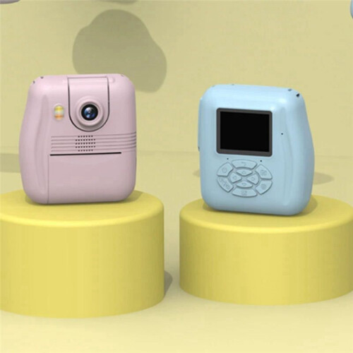 Flip Lens Kids Portable Printer Thermal Paper Stickers Paper  Printers Multi-Function Digital Small SLR 1