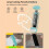 Light Reading Clip Book Light Rechargeable Clip Bookmark Book Light LED Reading Light Portable Bedside Table Lamp,C 10