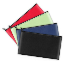 Tasca Portasoldi con Cerniera, 11 X 6,25 Pollici, Tasca Sicura per Monete, Banconote, Assegni, Fatture, Cosmetici