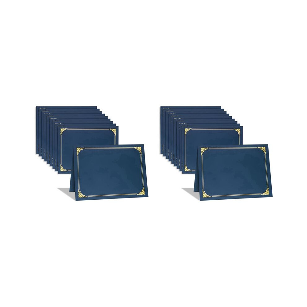 Certificate Holders, 20 Packs Diploma Holders, Certificate Covers With Foil Border For Letter Size 8.5X11 Inch Gold 6032646129252