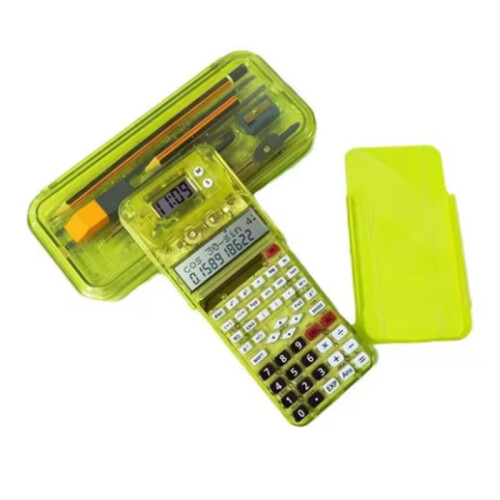 Functions Engineering Scientific Calculator 2- Display with Protractor Compasses Function Calculator Multifunction