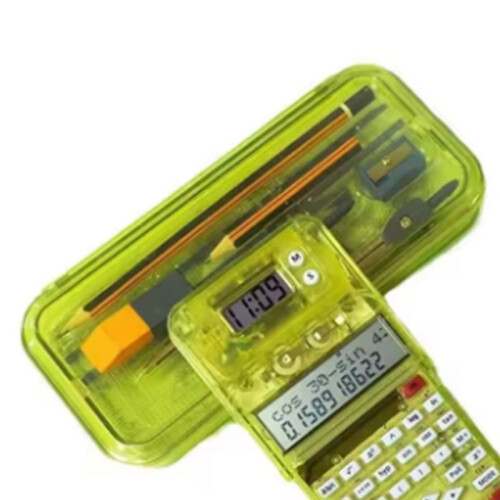 Functions Engineering Scientific Calculator 2- Display with Protractor Compasses Function Calculator Multifunction 2