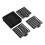 Sticky Note Stencil Compatible with Post Notes,3x3 Sticky Pads Base with 2 Stencils Included,Memo Pad Organizer Black 2