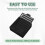 Stencil per Note Adesive Compatibile con Post Notes, Base per Blocchi Adesivi 3x3 con 2 Stencil Inclusi, Organizer per Blocco Note Nero 8
