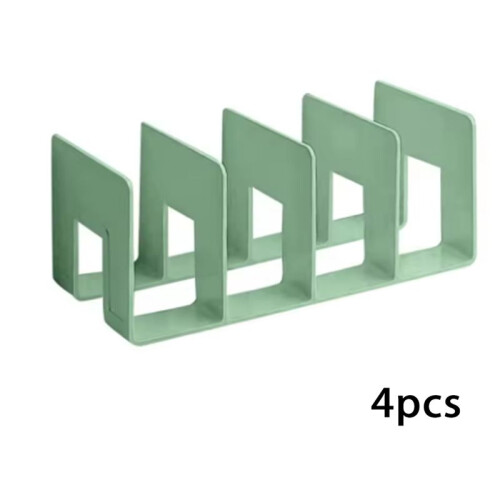 4Pcs 4Grids Divider Shelf Display Racks Wardrobe Plastic Handbag Storage Rack 2
