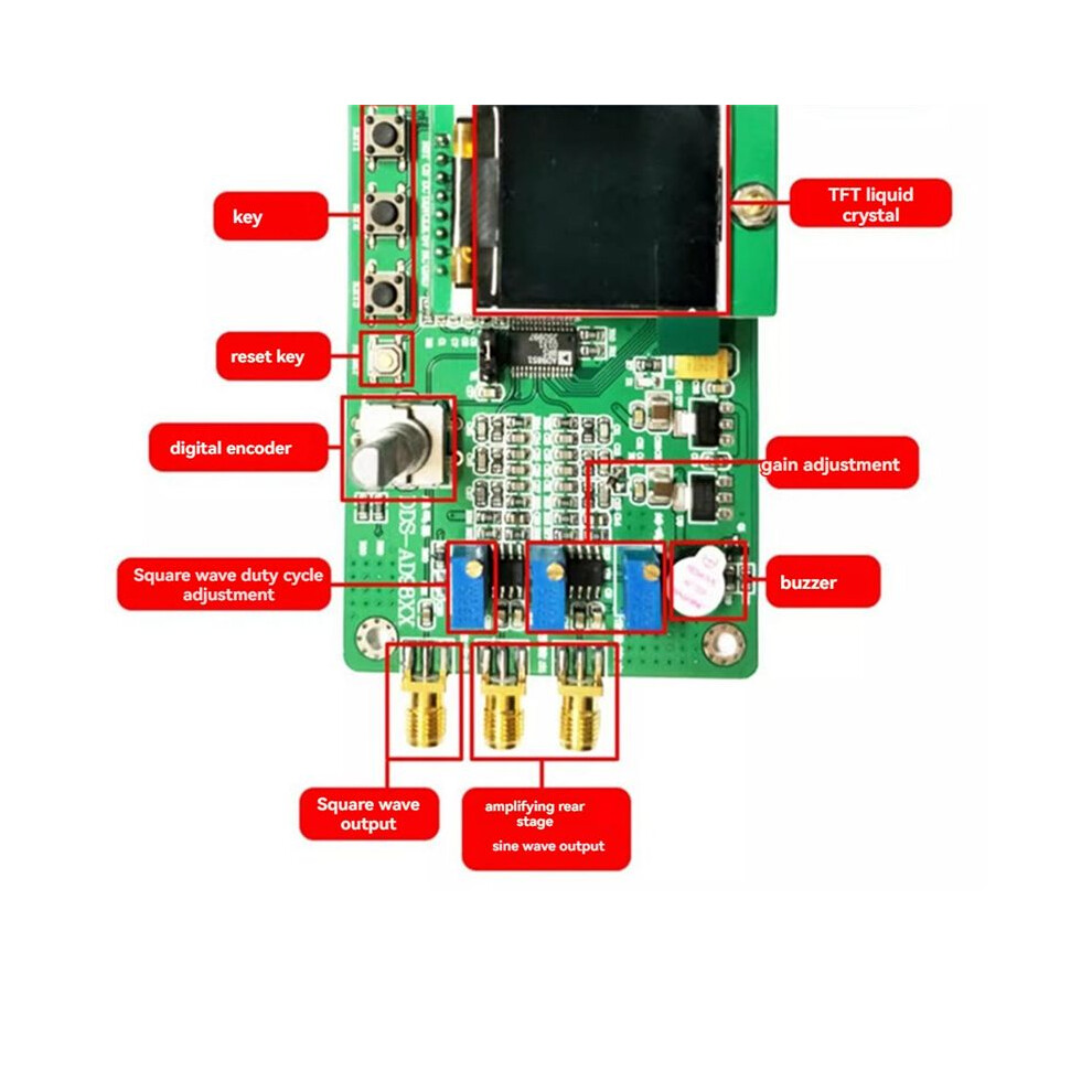 Ad9851 High Speed Dds Module Function Signal Generator With Lcd Send Program Compatible With 9850 Scanning Function 6032755234182