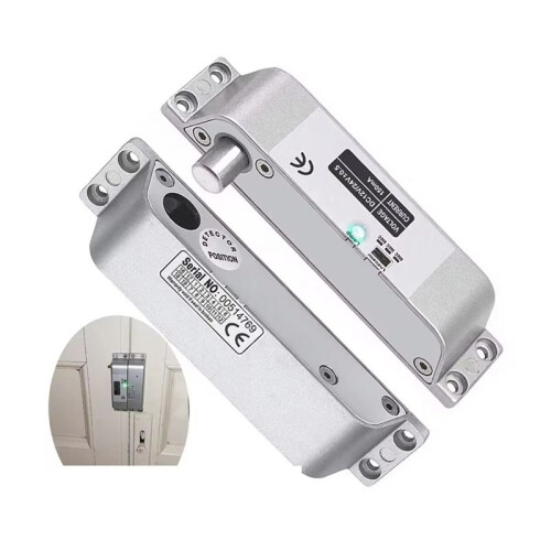 Electric Drop Bolt Lock Fail Secure Mode DC12V/24V with Adjustable  Delay Open When No Power 1