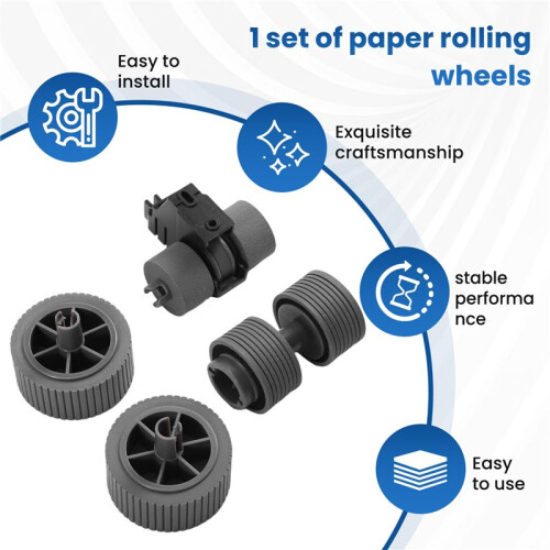 Roller Assembly Kit for  FI-7600 FI-7700 FI-7600C FI-7700S Scanner Pickup Roller Leather Case