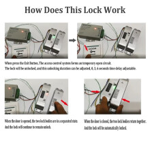 Electric Drop Bolt Lock Fail Secure Mode DC12V/24V with Adjustable Delay Open When No Power
