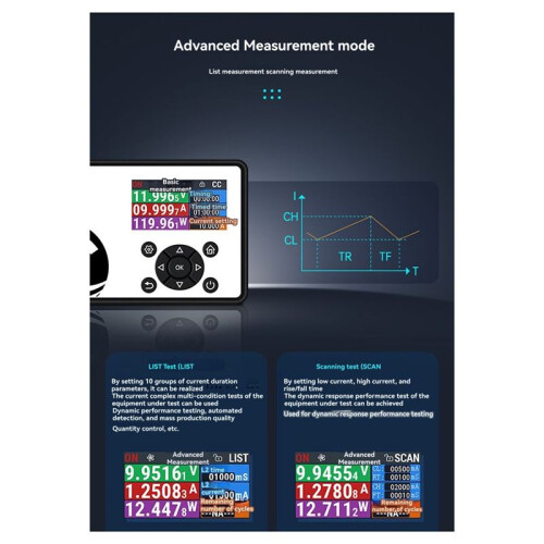 EL15  Electronic Load Meter Programmable Tester Battery Capacity Internal Resistance Measurement High Precision