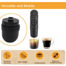 Coffee Maker Portable Coffee Machine 70ML Pressure Espresso Manual Handheld Pots for Car Travel Camping Home Office