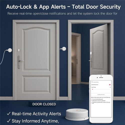W100  WiFi Bridge Gateway and Door Sensor Set for WeHere  Lockboxes, APP Control for Home Office Security 2