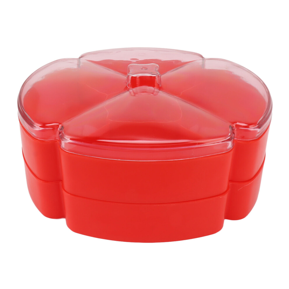 Plastic5-Compartment Snack Tray With Lid 9058772719423