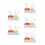 20Pièces Support Présentation Miniatures Plastique Couleurs Variées 4