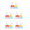 20Pièces Support Présentation Miniatures Plastique Couleurs Variées 5