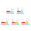 20Pièces Support Présentation Miniatures Plastique Couleurs Variées 8