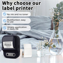 Wireless Portable Printer Label Printer Mobile Thermal Adhesive Label Machine Suitable for Storehouse Express Red