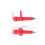 4St Rood Trekking Pole Tips Van Plastic En Tungsten Voor 3