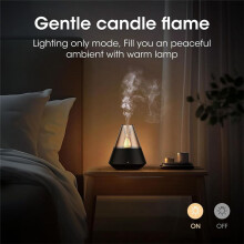 Essential Oil Diffuser,Modern Style Aroma Diffusers with Remote Control, USB Powered 150ml Ultrasonic Mist Aromatherapy Black