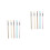 10Pièces Crayons À Embout Remplaçable Métal Multicolores Pour 9