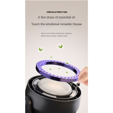 Bladeless Electric Fan Multifunctional Wireless Air Circulator Home Quiet Ventilator Desktop Air Cooler with LED Light A