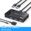 USB3.0  2 in 4 Out KVM  Laptop Host Sharing USB3.0 to Type-C Device Shared Mouse Keyboard and Printer 2