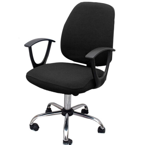 4X Corn Check Split Chair Covers Office Home Computer Chair Cover Armrest Elastic  Cover 1