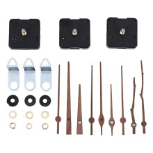 3 PièCes de MéCanisme de Mouvement D'Horloge à Quartz avec 3 Types D'Aiguilles D'Horloge en Bois de Noyer Accessoires D'Horloge pour la RéParation