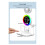 Led Table Lamp for Study Desk Lamp Reading Light Led Night Light Led Clock Dispaly Reading Desk Light Plug in Model,B 2