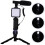 1Ensemble LED Trépied Stable En ABS Noir 8