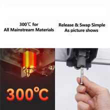 For Kobra 3 Max Nozzle Hotend Kobra 3 Max Combo Quick Swap Nozzle Hardened Steel 0.4 Accessories