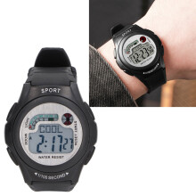 Waterproof Sports Watch for Women Men Surfing & Outdoor Stopwatch & Dual Time