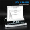 HZTZ Portable Printer Wireless for Travel, Thermal Printer Inkless, Small Compact Printer Support Folding Paper/Rolling 6