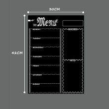 A3 Magnetic Whiteboard Sheet for Kitchen Fridge Multipurpose Fridge Weekly White Board Calendar for Menu Planning with 8 Pen(Black)