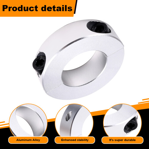 5PCS Split Optical Shaft Fixed Ring Separate Thrust Ring Limit Ring Fastening Positioner Shaft Clamp Inside 30mm 2