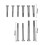 13PCS Auto Steering Wheel Puller Harmonic Balancer Gear Pulley Crankshaft Tool Kit Disassembly Removal Tool Set 10
