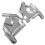 1Pair Motorcycle Chrome Front Fork Upper Frame Neck Covers for  V-Star XVS1100A XVS1100AW 1999-2011 6