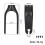 Refit Electric Scooter Front Suspension Fork Kit Compatible with  4pro Electric Scooter Replacement Part 2